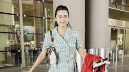Tejasswi Prakash Pulls Off Uber Cool Glam In Green Checked Dress, Makes Airport Her Personal Runway