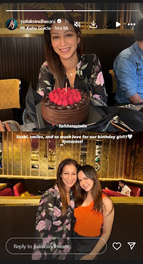 TMKOC's Sunayana Fozdar Gets Surprise Pre-Birthday Bash, Poses With Palak Sindhwani & Others 957489