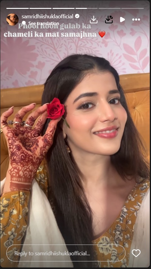 Yeh Rishta Kya Kehlata Hai's Samridhii Shukla Shows Off Stunning Mehendi Design – See Pic 956886
