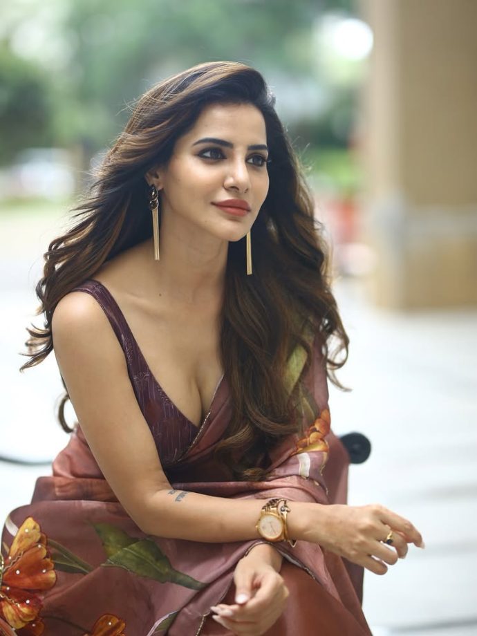 Ashu Reddy's Stunning Saree Look 961893