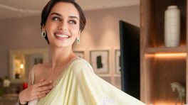 Manushi Chhillar Embraces Grace in Light Yellow Saree Elegance