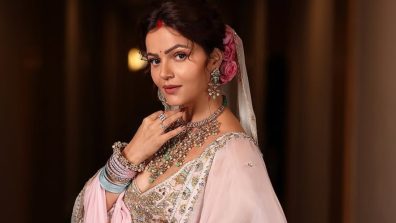 Rubina Dilaik Wears a Floral Pastel Lehenga in her Pastel Poise