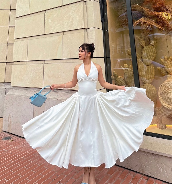 Avneet Kaur Radiates Elegance in Stunning White Halter-Neck Dress 962406