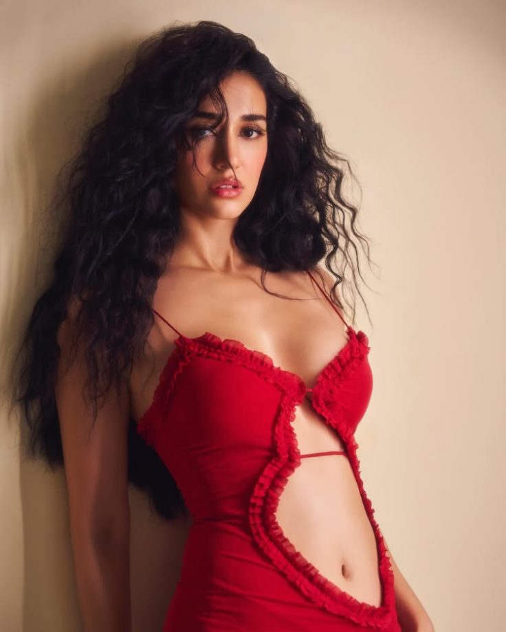 Disha Patani Dazzles in Elegant Red Dress 962433