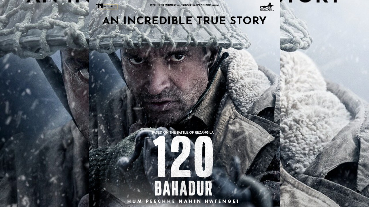 Excel Entertainment and Trigger Happy Studios Unveil the Teaser of 120 Bahadur, a Grand War Epic Starring Farhan Akhtar as Major Shaitan Singh Bhati, PVC 961164
