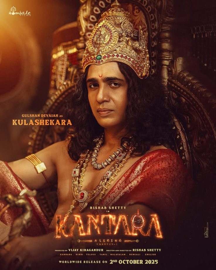 Hombale Films Unveils Gulshan Devaiah as Kulashekara in the biggest Pan-India film of the year, Rishab Shetty’s Kantara: Chapter 1! 963827
