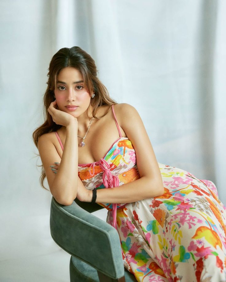 Janhvi Kapoor Blooms in a Whimsical Floral Dress 965380