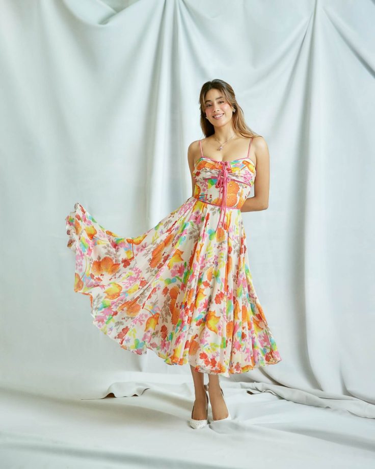 Janhvi Kapoor Blooms in a Whimsical Floral Dress 965382