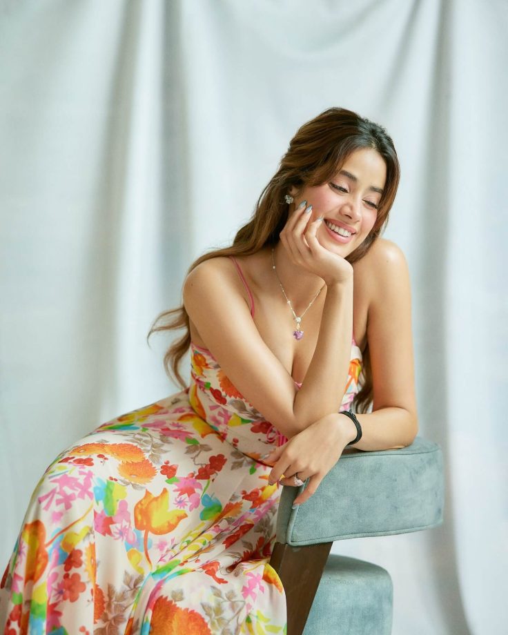 Janhvi Kapoor Blooms in a Whimsical Floral Dress 965383