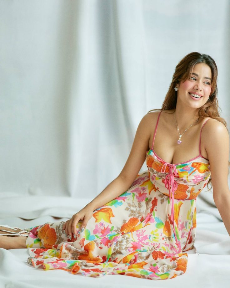 Janhvi Kapoor Blooms in a Whimsical Floral Dress 965384