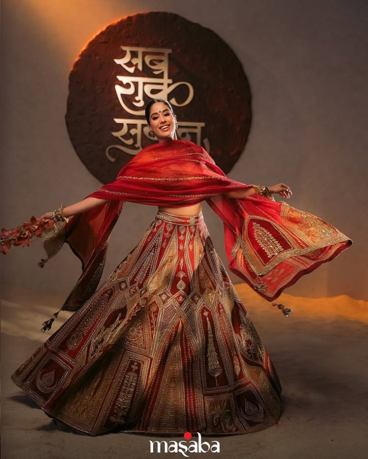 Janhvi Kapoor: Embracing Tradition in Masaba's Bridal Lehengas 961972
