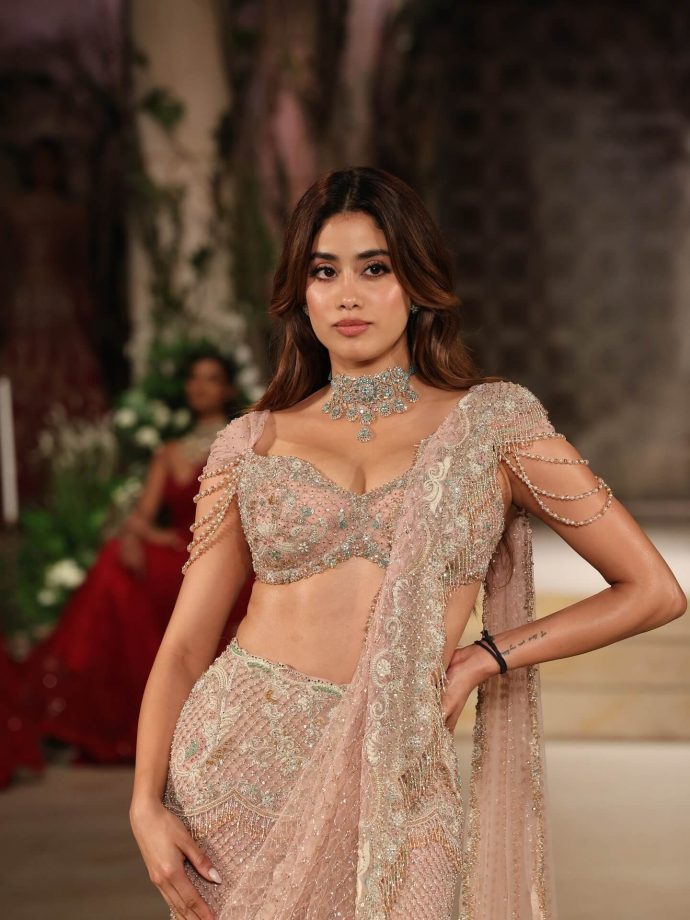Janhvi Kapoor Radiates Royal Romance in Pastel Embellished Saree 960516