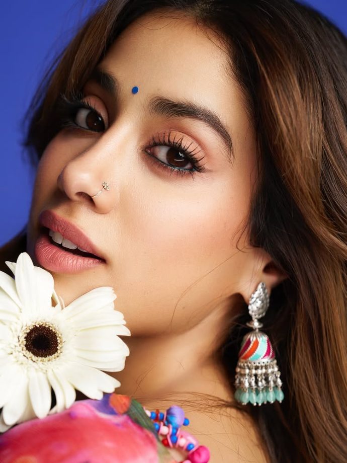 Janhvi Kapoor's Vibrant Floral Saree Is the Monsoon Fashion Moment We Needed 963421