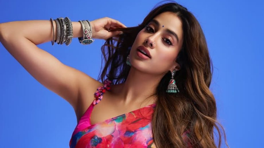 Janhvi Kapoor's Vibrant Floral Saree Is the Monsoon Fashion Moment We Needed 963416