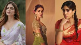 Malavika Mohanan, Janhvi Kapoor & Ananya Panday Dazzle In Sarees, Redefining Traditional Glamour