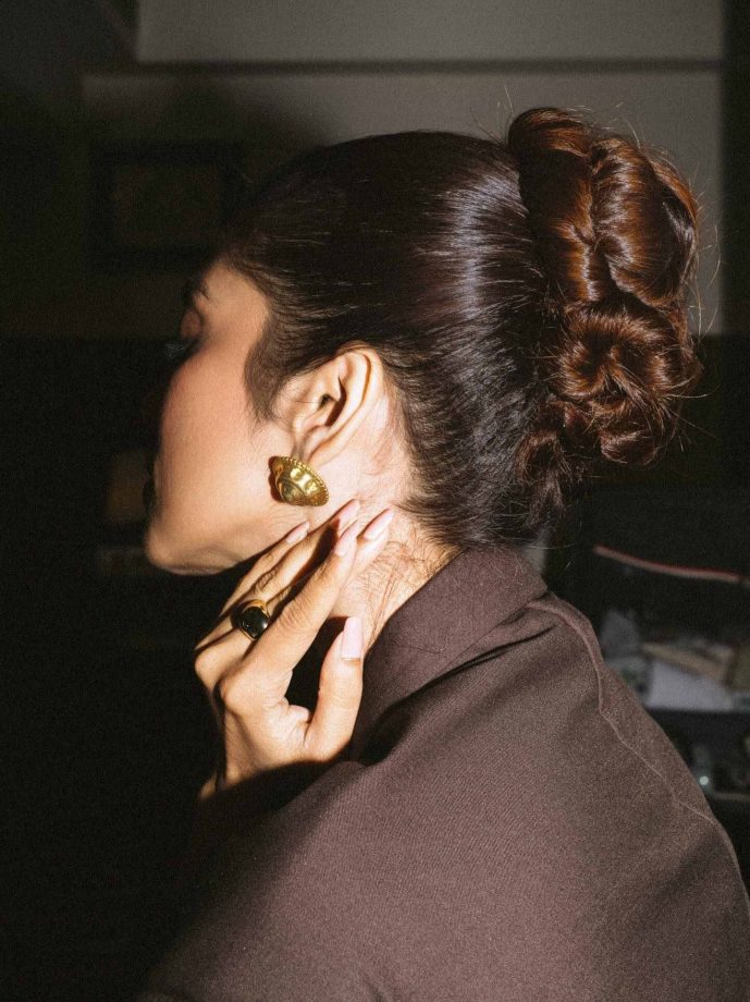 Malavika Mohanan’s Bold Chocolate Brown Outfit Meets Luxe Saint Laurent Style 964631