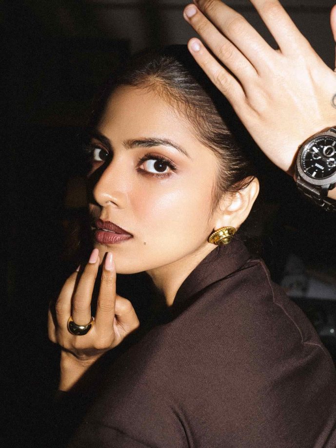 Malavika Mohanan’s Bold Chocolate Brown Outfit Meets Luxe Saint Laurent Style 964634