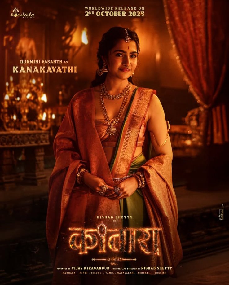 On the Auspicious Occasion of Varamahalakshmi Festival, Hombale Films Unveils Rukmini Vasanth as ‘Kanakavathi’ in Kantara Chapter 1, Releasing Worldwide on October 2, 2025 961905