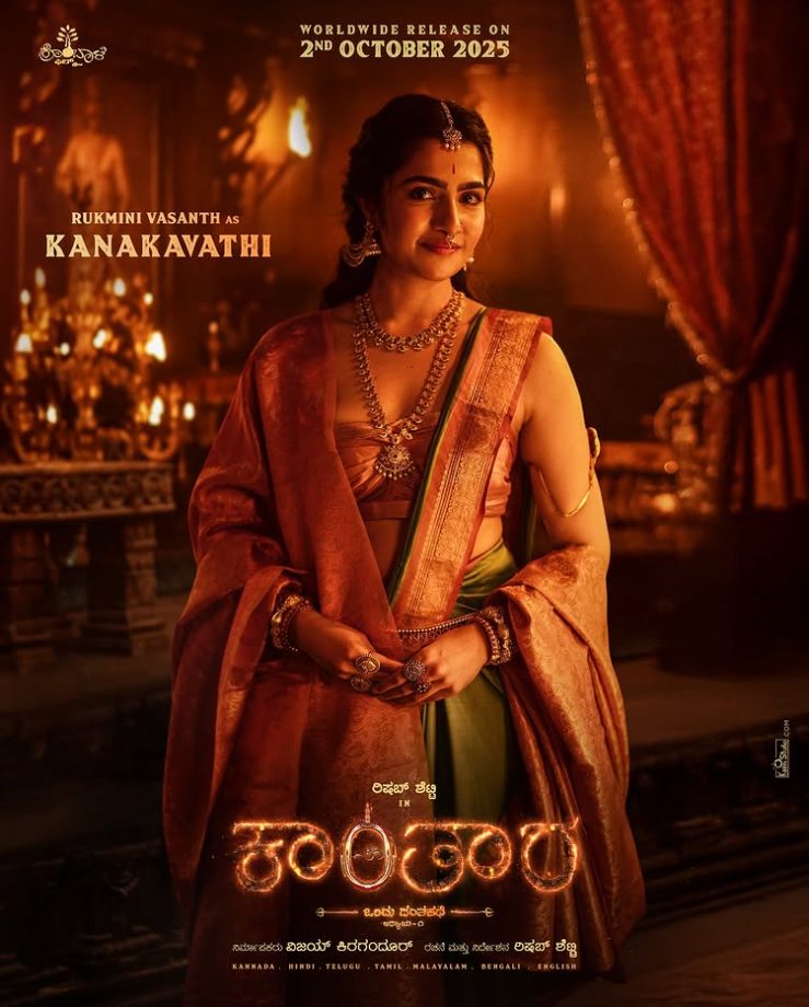 On the Auspicious Occasion of Varamahalakshmi Festival, Hombale Films Unveils Rukmini Vasanth as ‘Kanakavathi’ in Kantara Chapter 1, Releasing Worldwide on October 2, 2025 961906