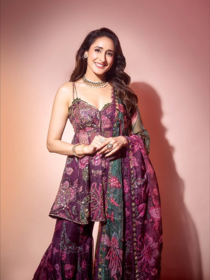 Pragya Jaiswal’s Festive Glamour in a Floral Ensemble 965525