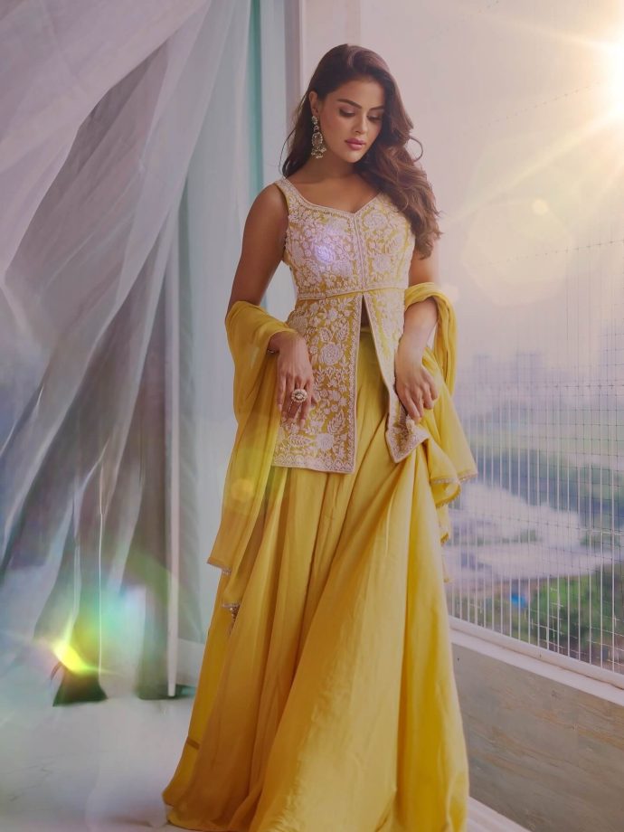 Priyanka Chahar Choudhary Glows in Sunshine Yellow Look 965436