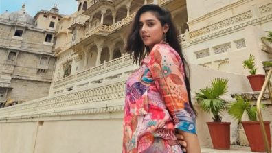 RadhaKrishn fame Mallika Singh Shines in a Vibrant Multicolored Floral Outfit Paired with Sneakers