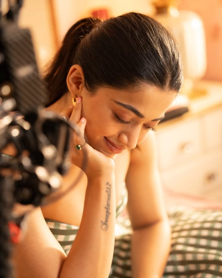 Rashmika Mandanna Keeps It Fresh and Flowy in Checkered Elegance 961960