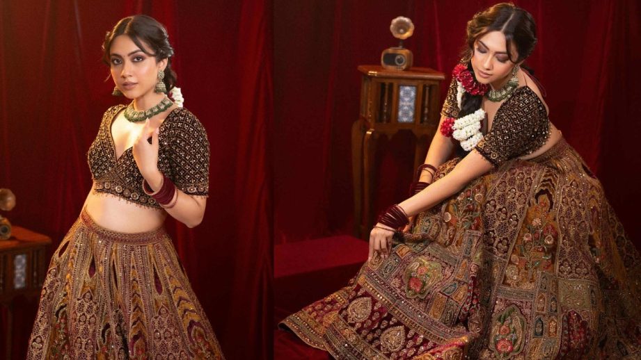 Reem Sameer Dazzles in Gorgeous Lehenga And Ornate Blouse Design 961791