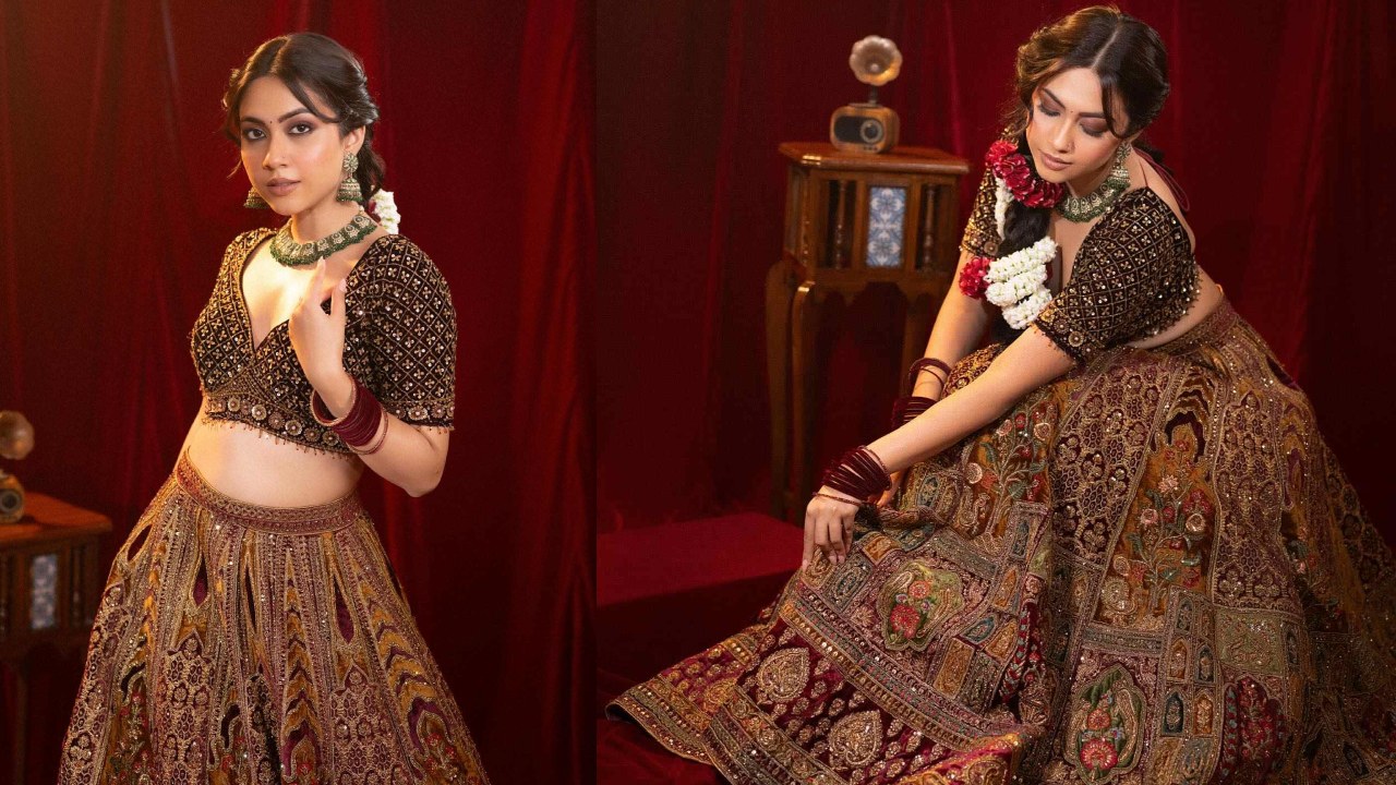 Reem Sameer Dazzles in Gorgeous Lehenga And Ornate Blouse Design 961791