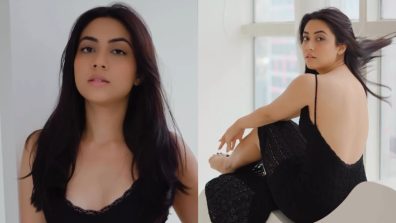 Reem Shaikh Stuns in a Sophisticated Yet Daring Backless Gown