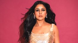 Shehnaaz Gill Dazzles in a Golden Statement Dress