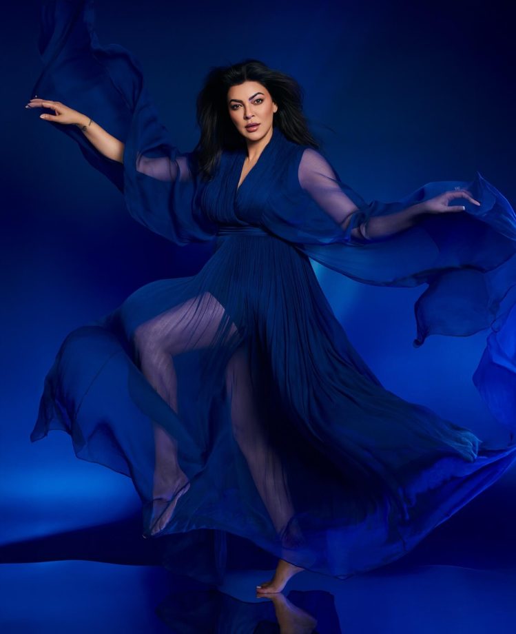 Sushmita Sen’s Flowing Blue Moment 963319