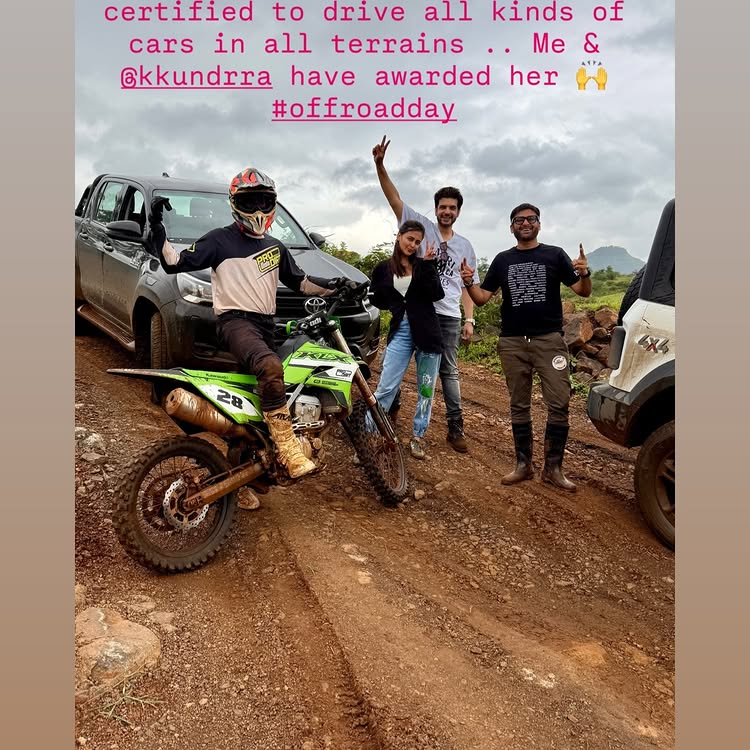 Thrilling Off-Road Escapade: Karan Kundrra and Tejasswi Prakash in Lonavala 960871