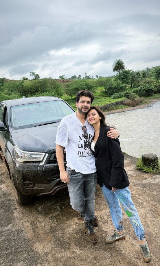 Thrilling Off-Road Escapade: Karan Kundrra and Tejasswi Prakash in Lonavala 960873