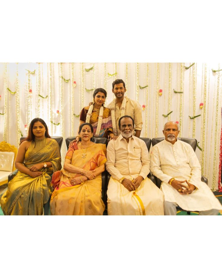 Vishal Krishna Reddy Gets Engaged To Sai Dhanshika On His Birthday 965596