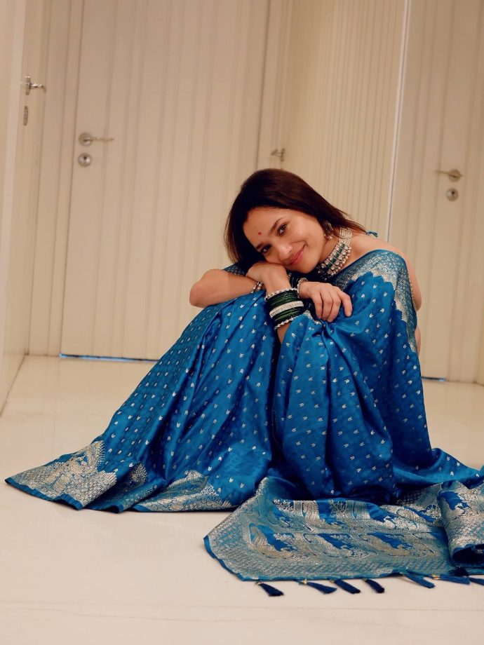 Ankita Lokhande Dazzles in Royal Blue Attire 970196