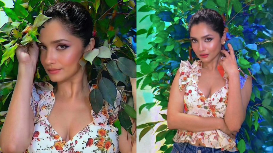 Ankita Lokhande Radiates Fresh Charm in Floral Top and Denim 969486