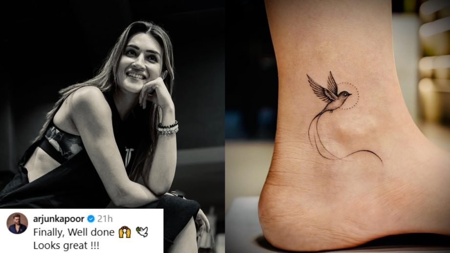 Arjun Kapoor Reacts to Kriti Sanon's New Tattoo: "Finally, Well done 🙌 🕊️ Looks great !!!" 968171