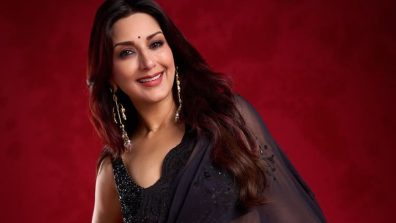 Sonali Bendre Dazzles in an Alluring Black Saree