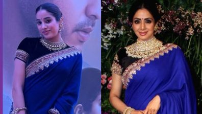 Janhvi Kapoor Dazzles in Sridevi’s Saree: A Timeless Tribute
