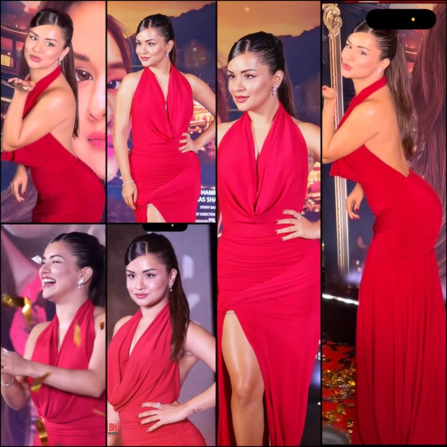 Avneet Kaur Dazzles in Bold Red Gown on the Red Carpet 967881