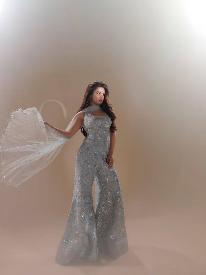 Avneet Kaur Stuns in a Dreamy Blue Ensemble for Love in Vietnam Promotions 966778