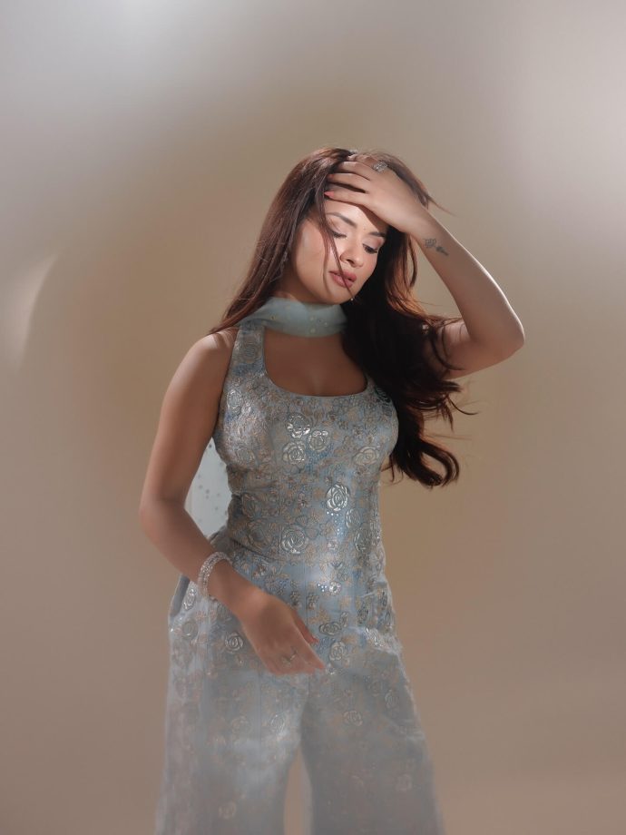 Avneet Kaur Stuns in a Dreamy Blue Ensemble for Love in Vietnam Promotions 966780