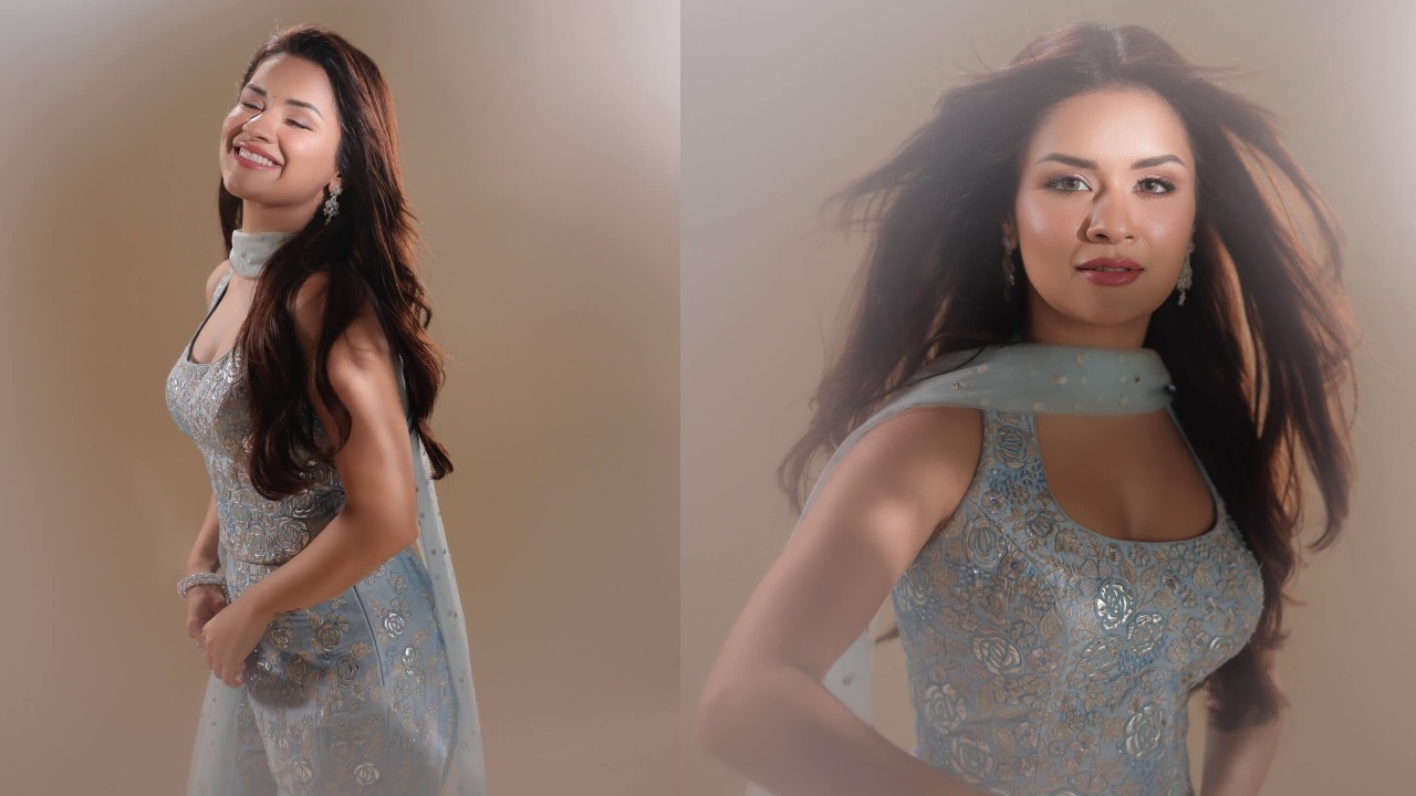 Avneet Kaur Stuns in a Dreamy Blue Ensemble for Love in Vietnam Promotions 966786
