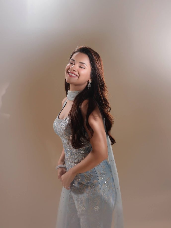 Avneet Kaur Stuns in a Dreamy Blue Ensemble for Love in Vietnam Promotions 966768