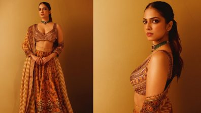 Malavika Mohanan Elevates Ethnic Fashion in a Sultry Orange Lehenga