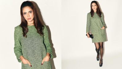 Malavika Mohanan Exudes Retro Glam in Gucci Green Mini Dress