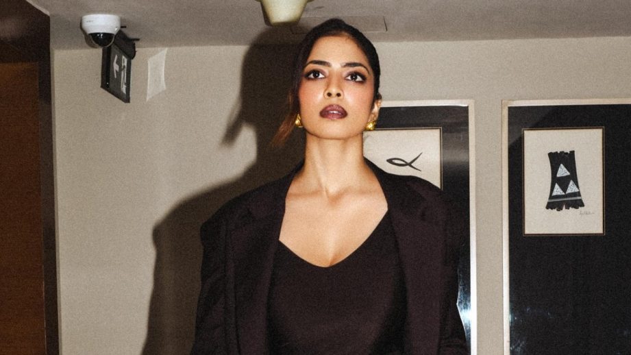 Malavika Mohanan looks Powerful in a Chocolate Brown Chic Ensemble. 967955