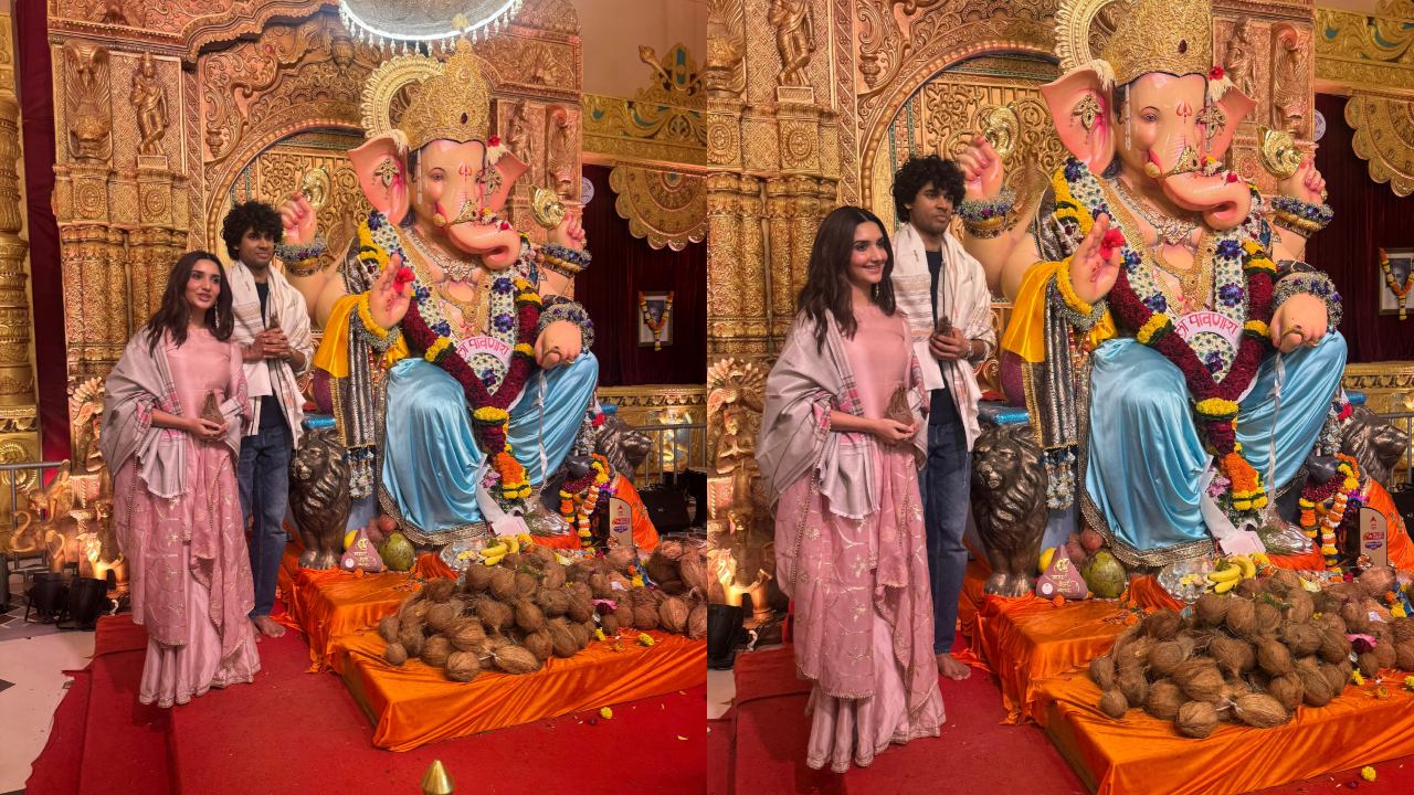 Mannu Kya Karegga? Stars Vyom & Saachi Bindra Seek Blessings at Andheri Cha Raja Ahead of Release 966519