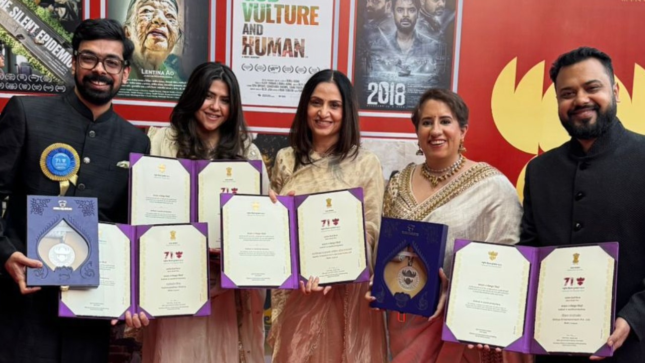 "Mother, I think we have won the National Award, " Says Ekta Kapoor while sharing her first reaction on her film Kathal - A Jackfruit Mystery winning National Award for Best Feature Film! 970325